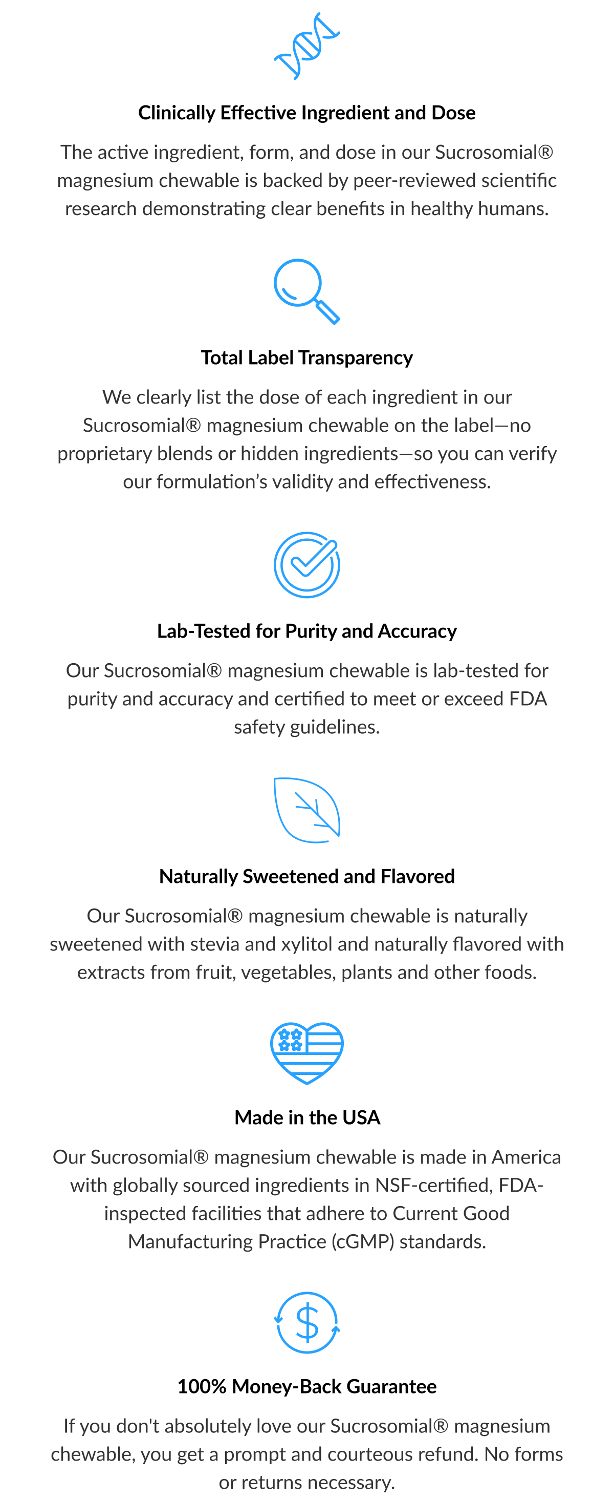 Magnesium product information
