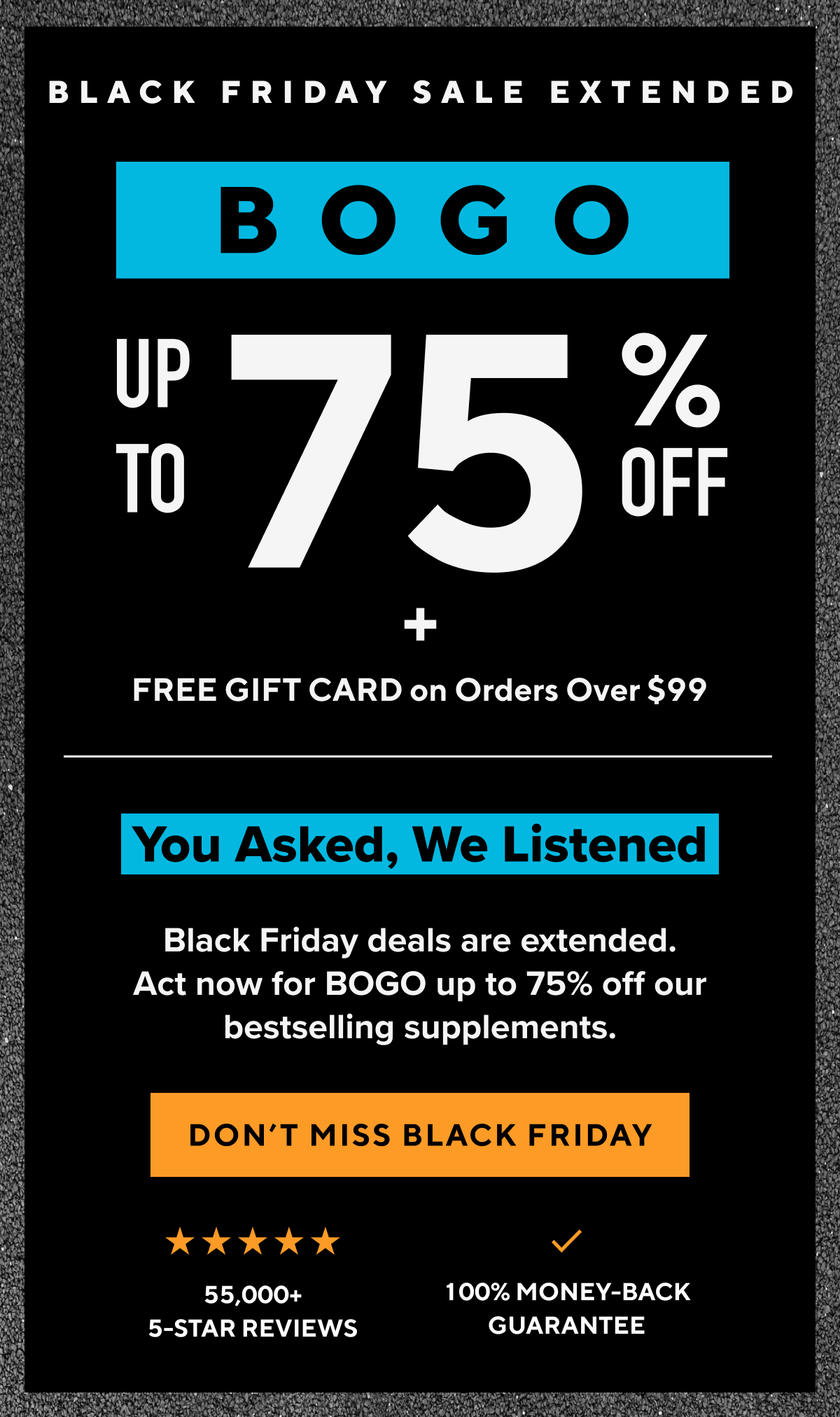 Buy One Get One up to 75% Off