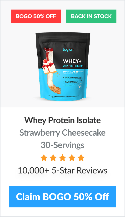 Whey+ Strawberry Cheesecake back in stock