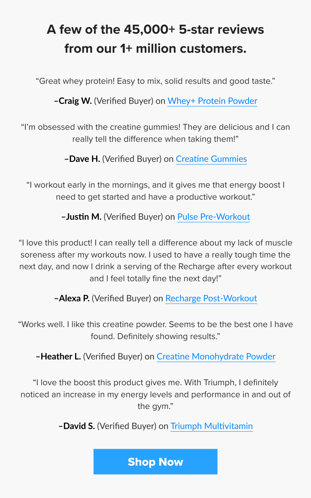 45,000+ 5-star reviews