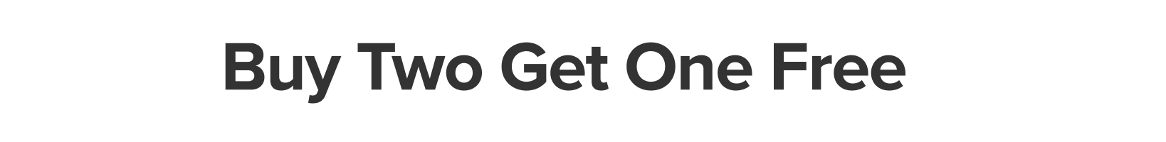 Buy Two Get One Free