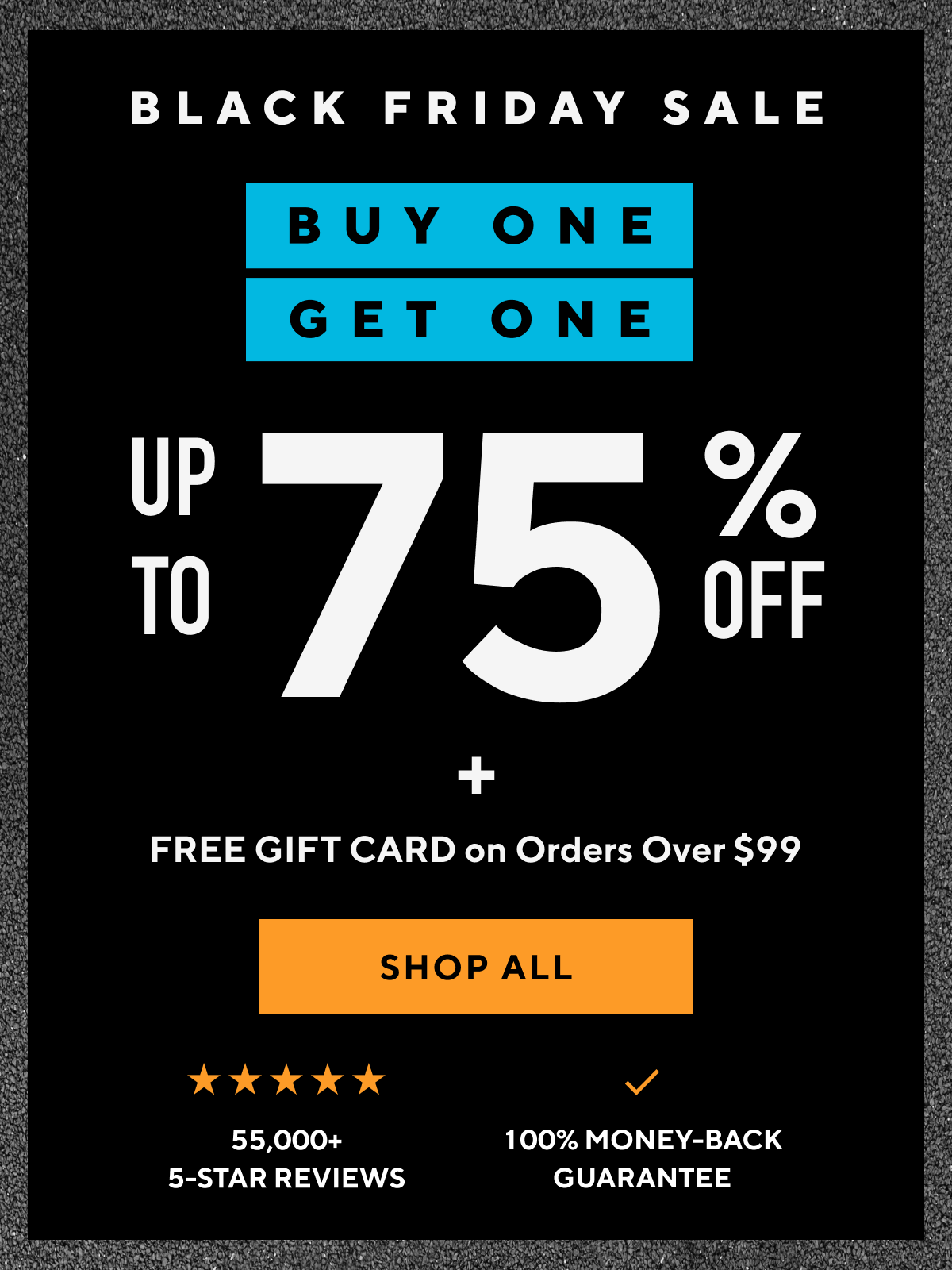 BOGO 75% Off Sale!