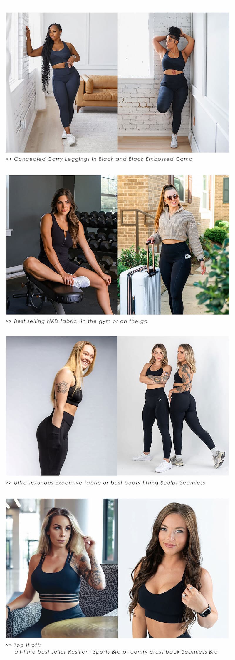 black womens apparel collection