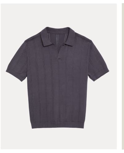 Lolo Drop Needle Sweater Polo / Ash