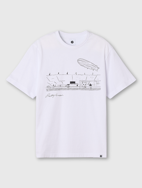 white stadium tee