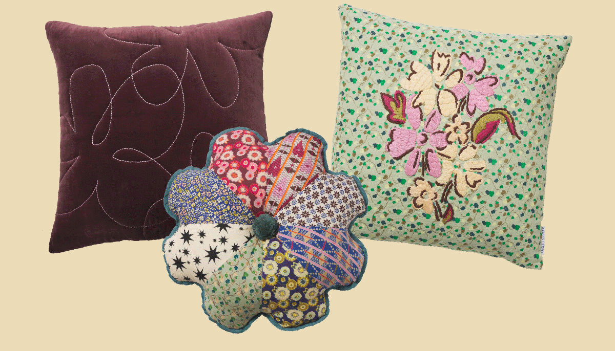 Our four FAVE couch cushion combos! Sage and Clare