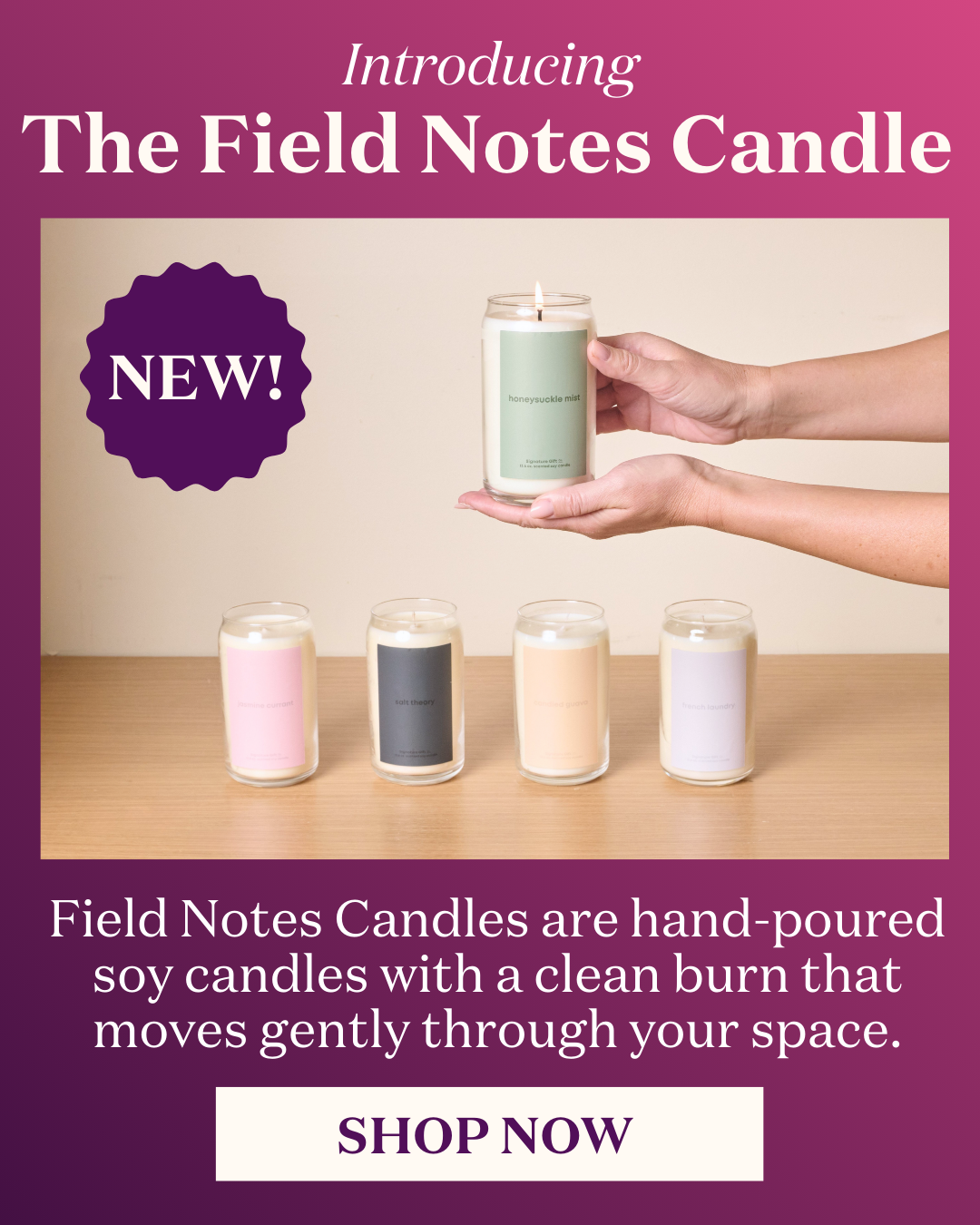 The Field Notes Candle