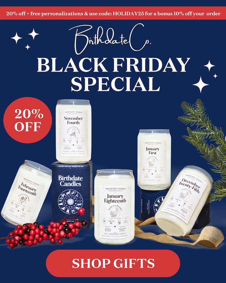 Birthdate Co. Black Friday Special