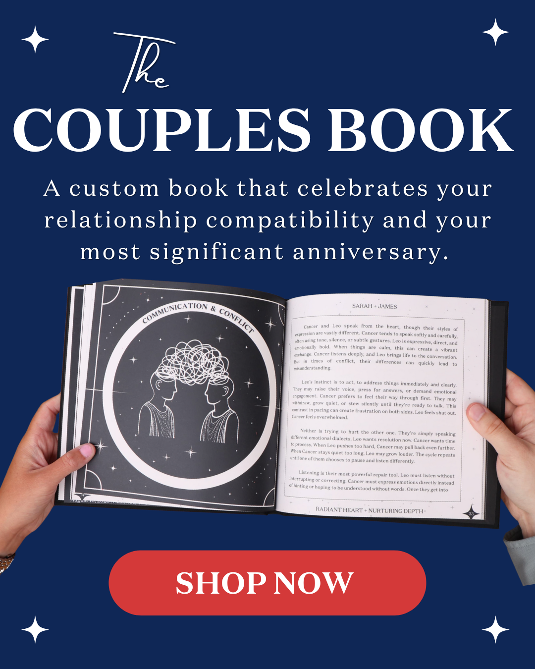 The Couples Book-A fully personalized, beautiful reading of your relationship's astrological compatibility