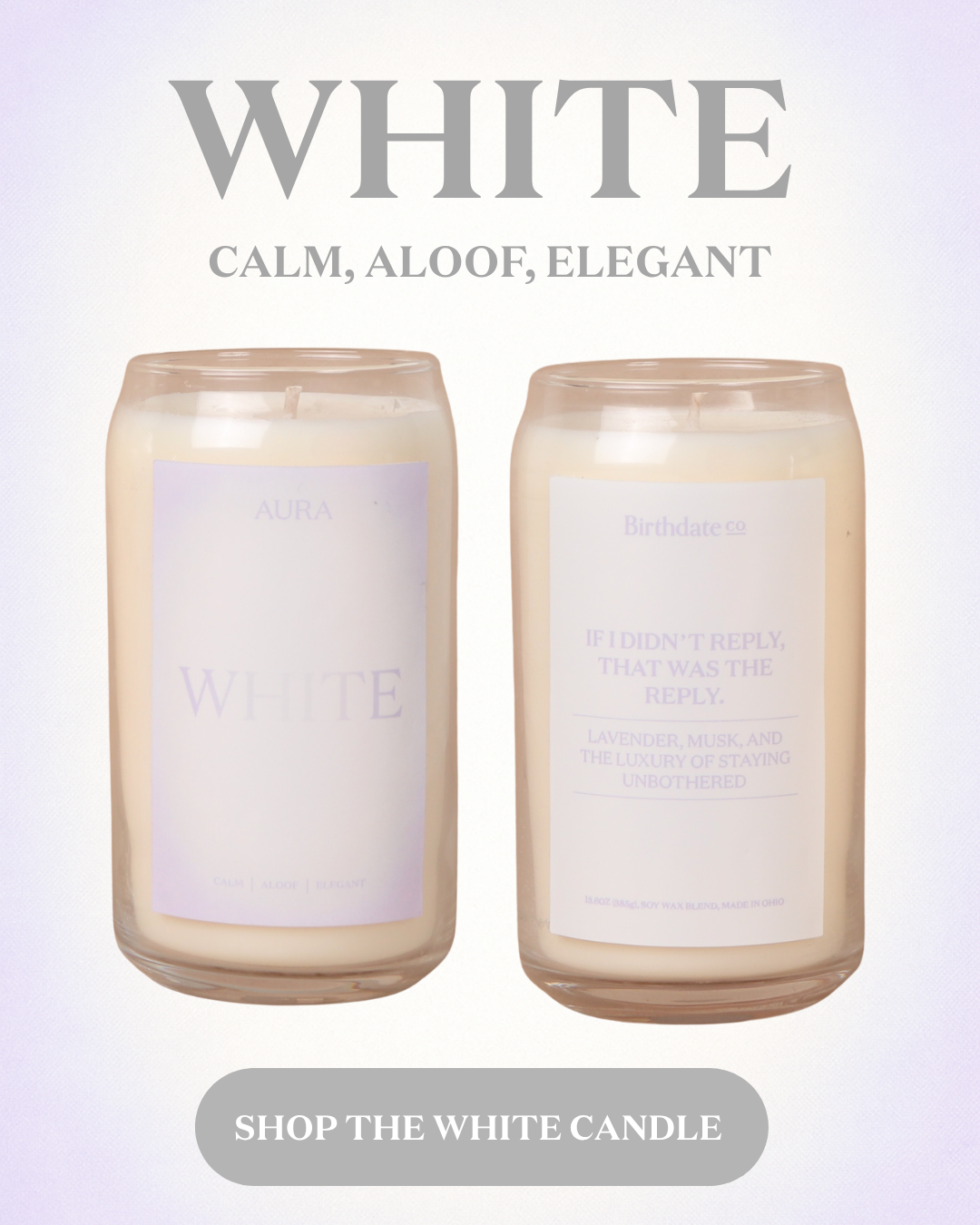 Shop the white Aura Candle