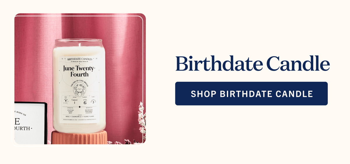 Shop Birthdate Candle
