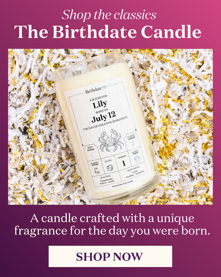 The Birthdate Candle