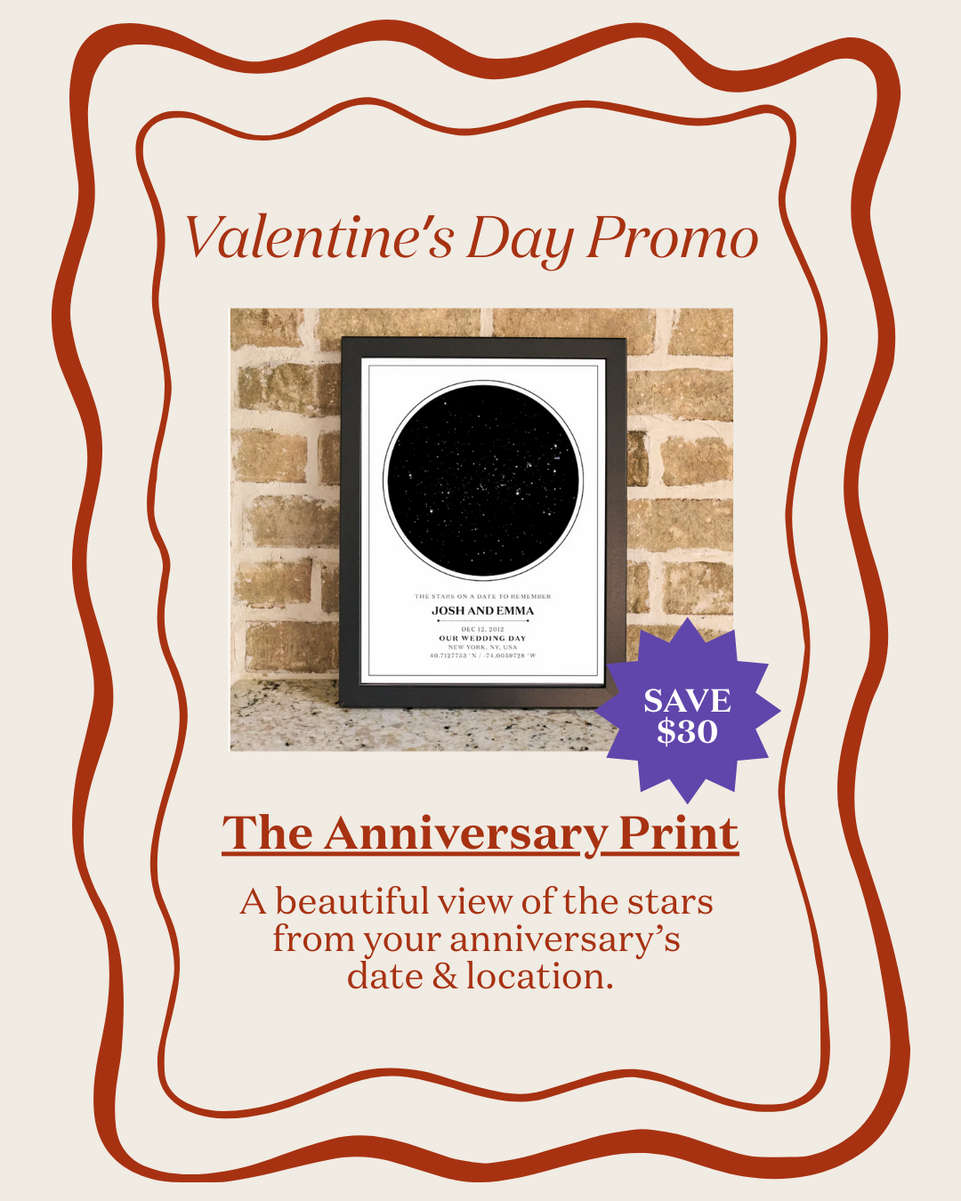 The Anniversary Stars Print