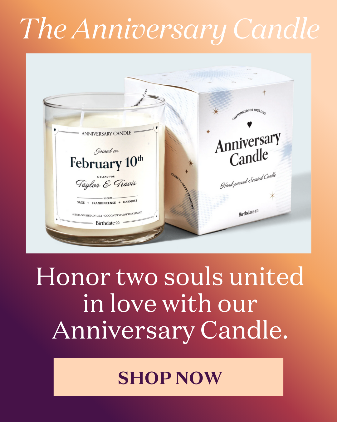 Shop The Anniversary Candle