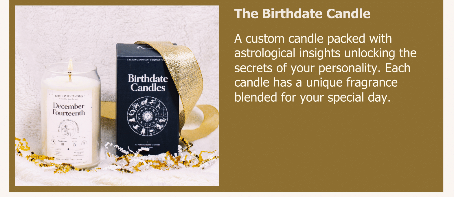 The Birthdate Candle