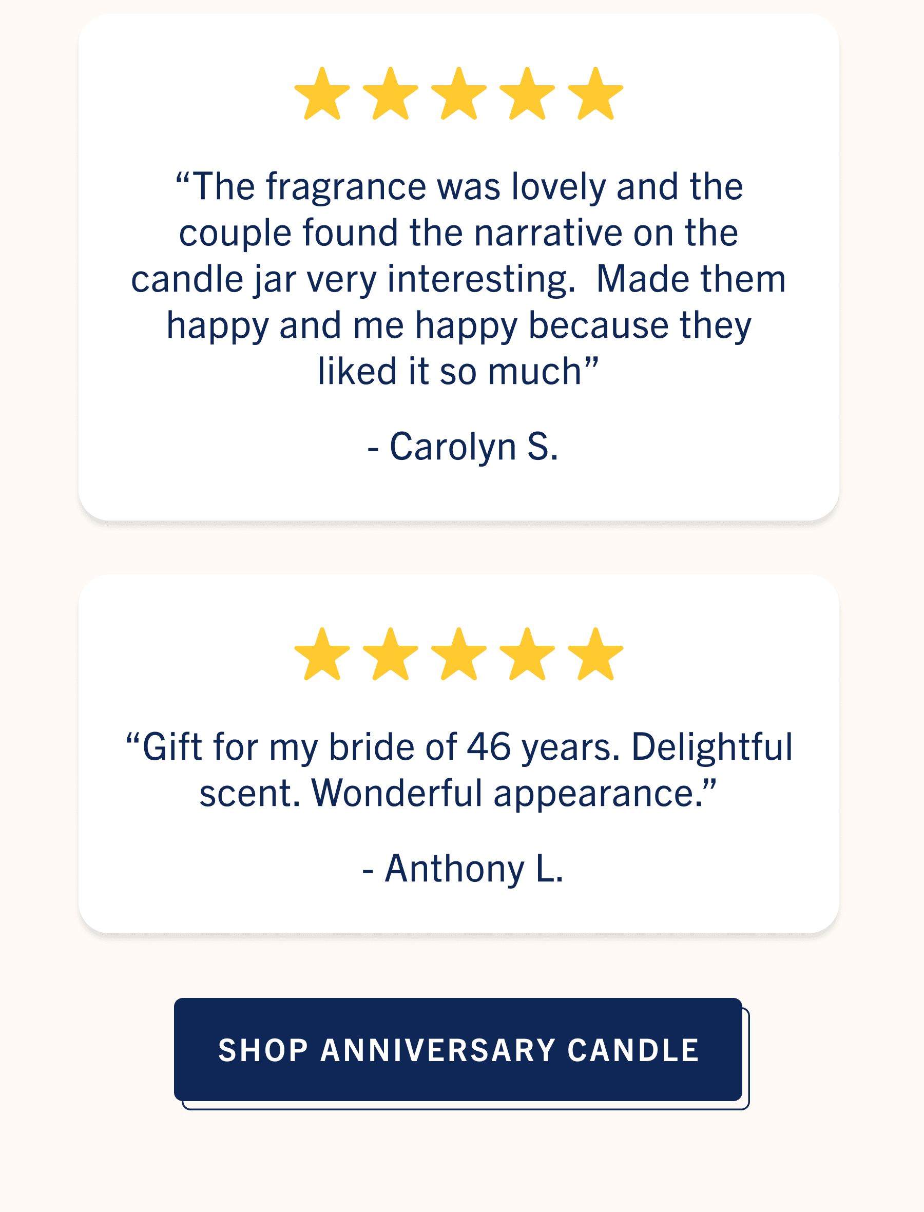SHOP ANNIVERSARY CANDLE