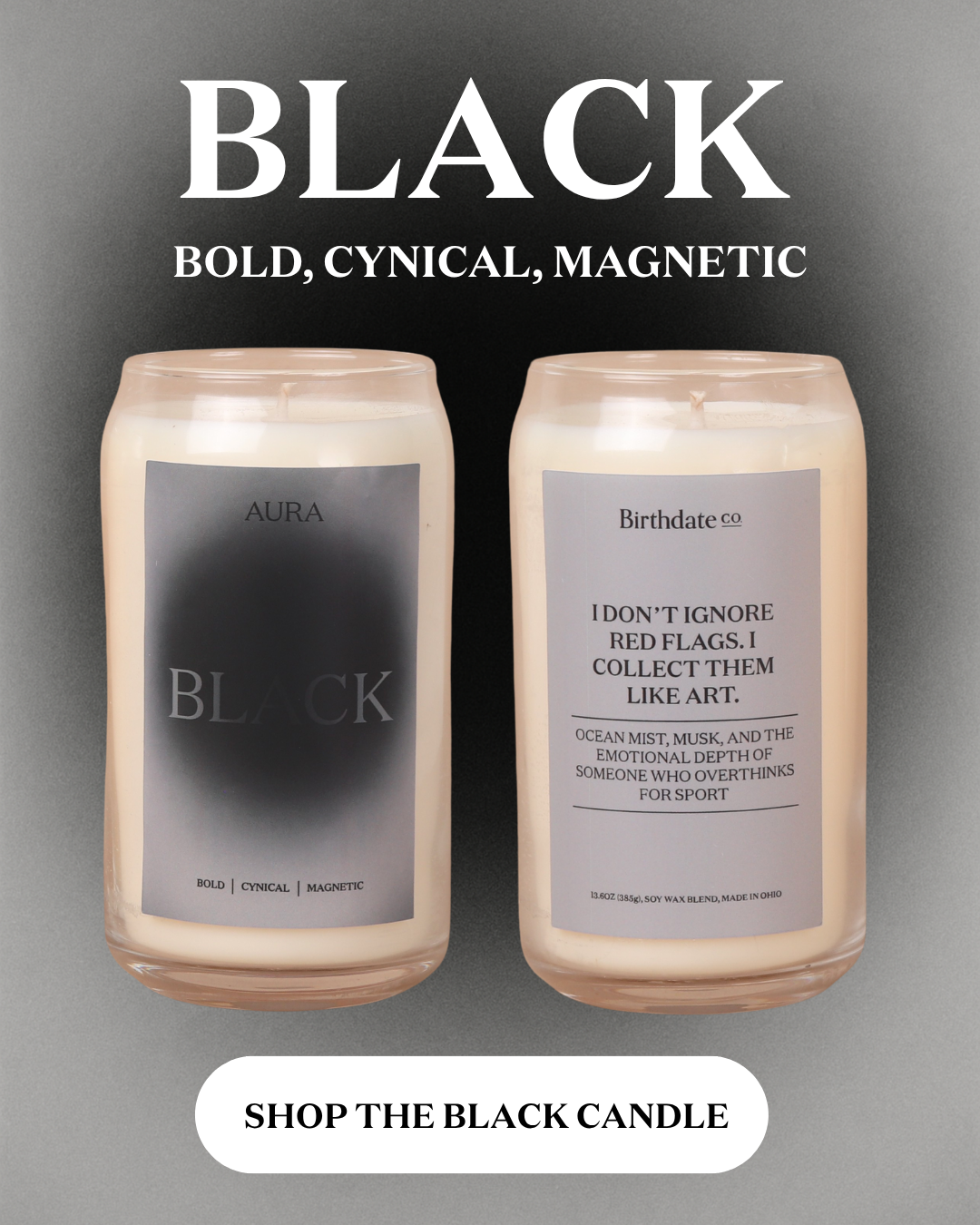 Shop the black Aura Candle