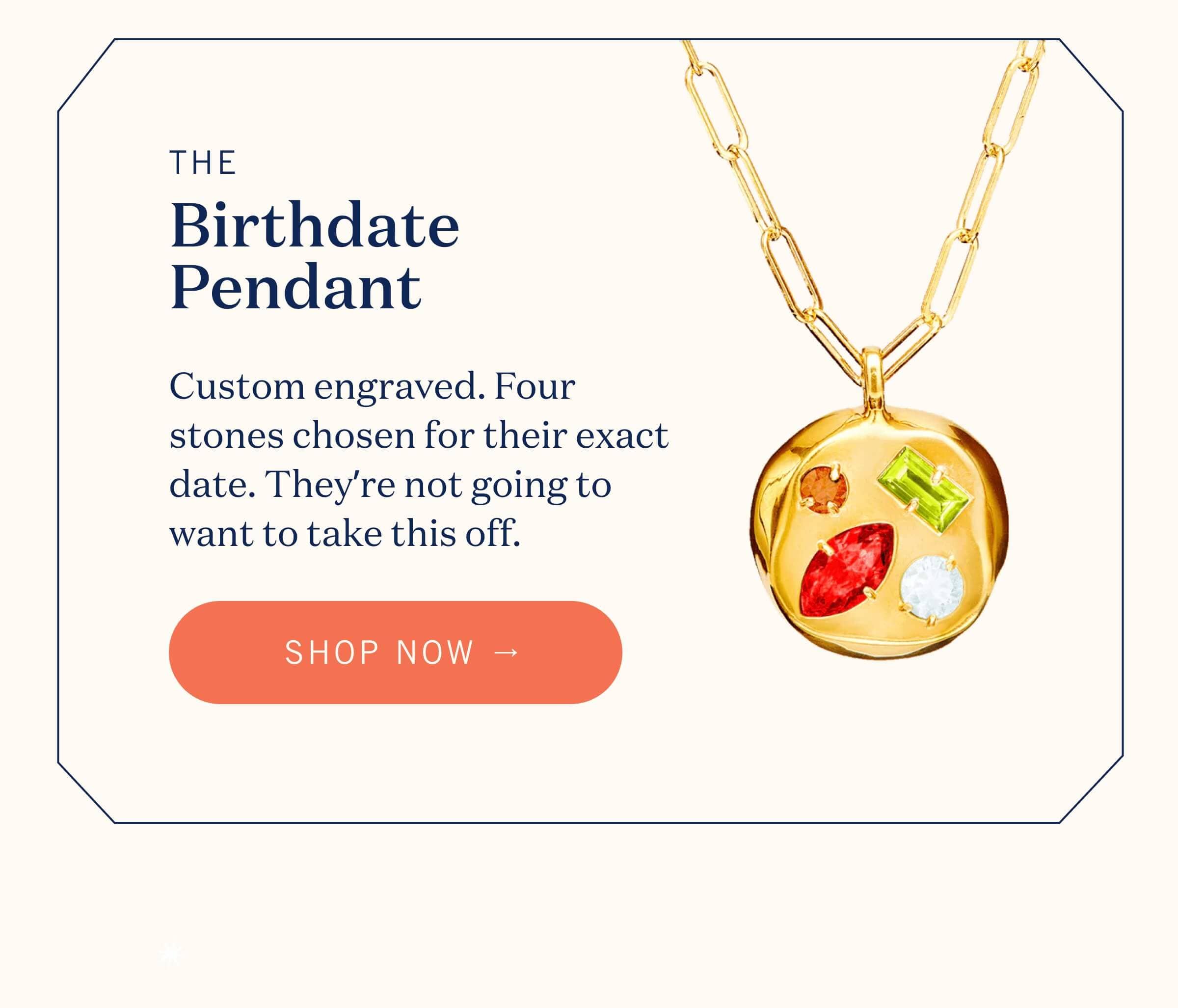 The Birthdate Pendant