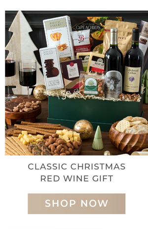 Classic Christmas Red Wine Gift
