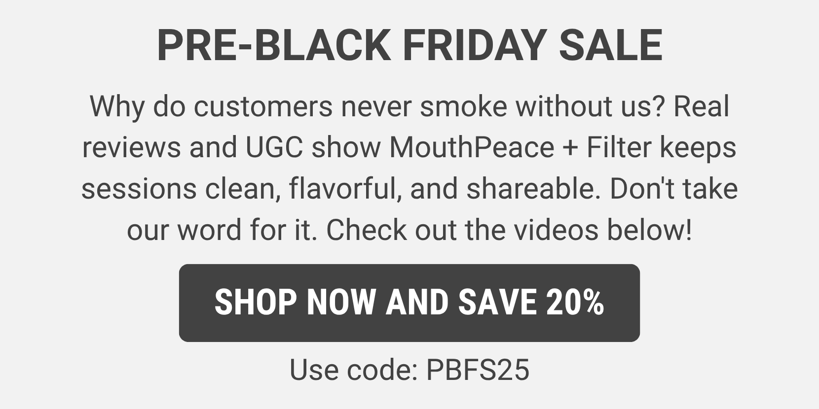 Save 20% with code: PBFS25 - Shop Now & Save 