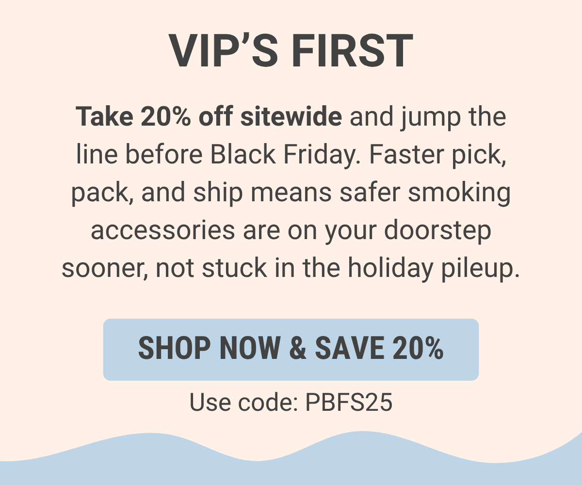 Save 20% with code: PBFS25 - Shop Now 