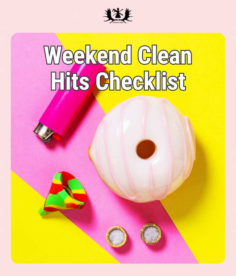 Weekend clean hits checklist