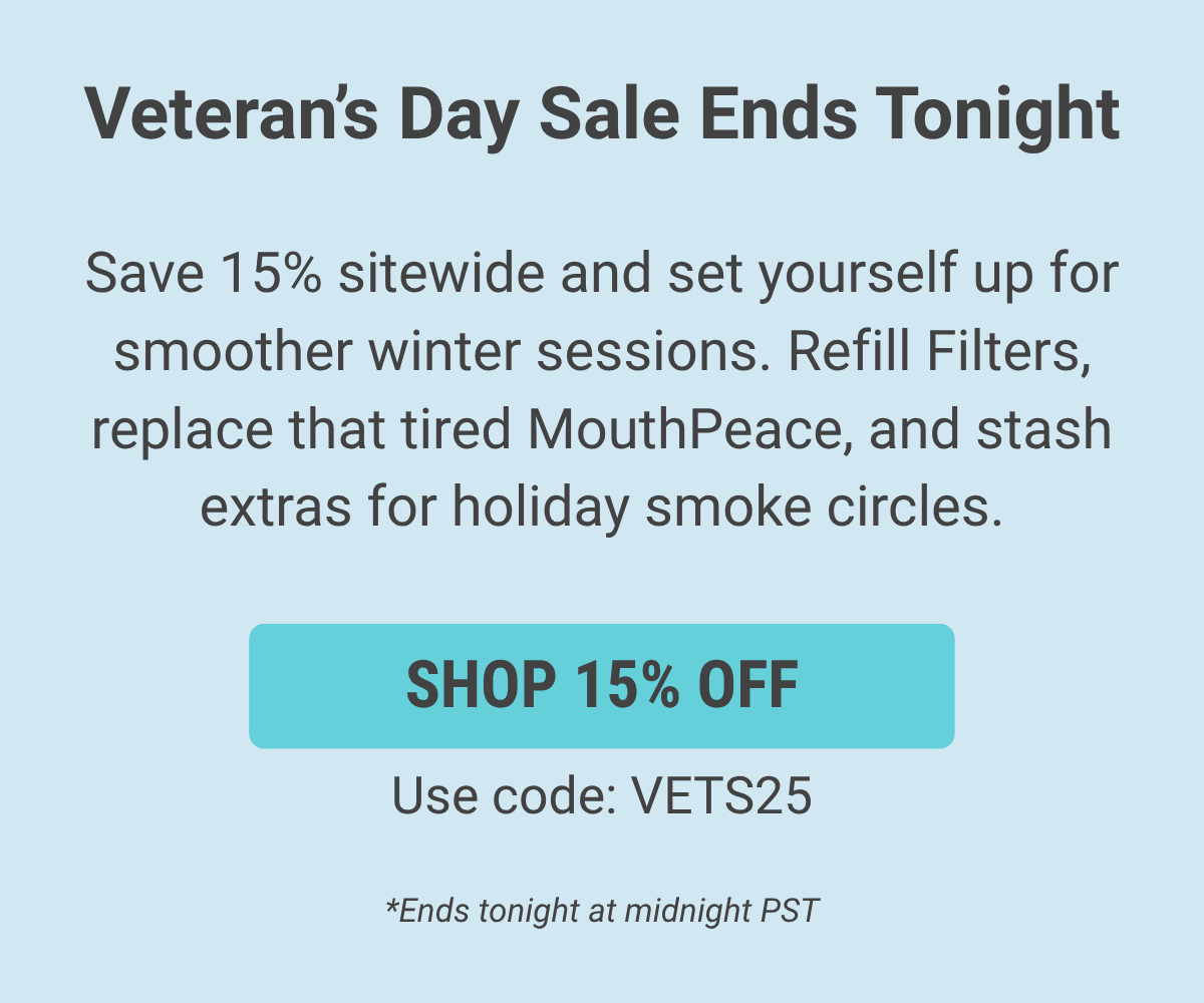 Sale Ends Tonight at Midnight: Save 15% with code: VETS25