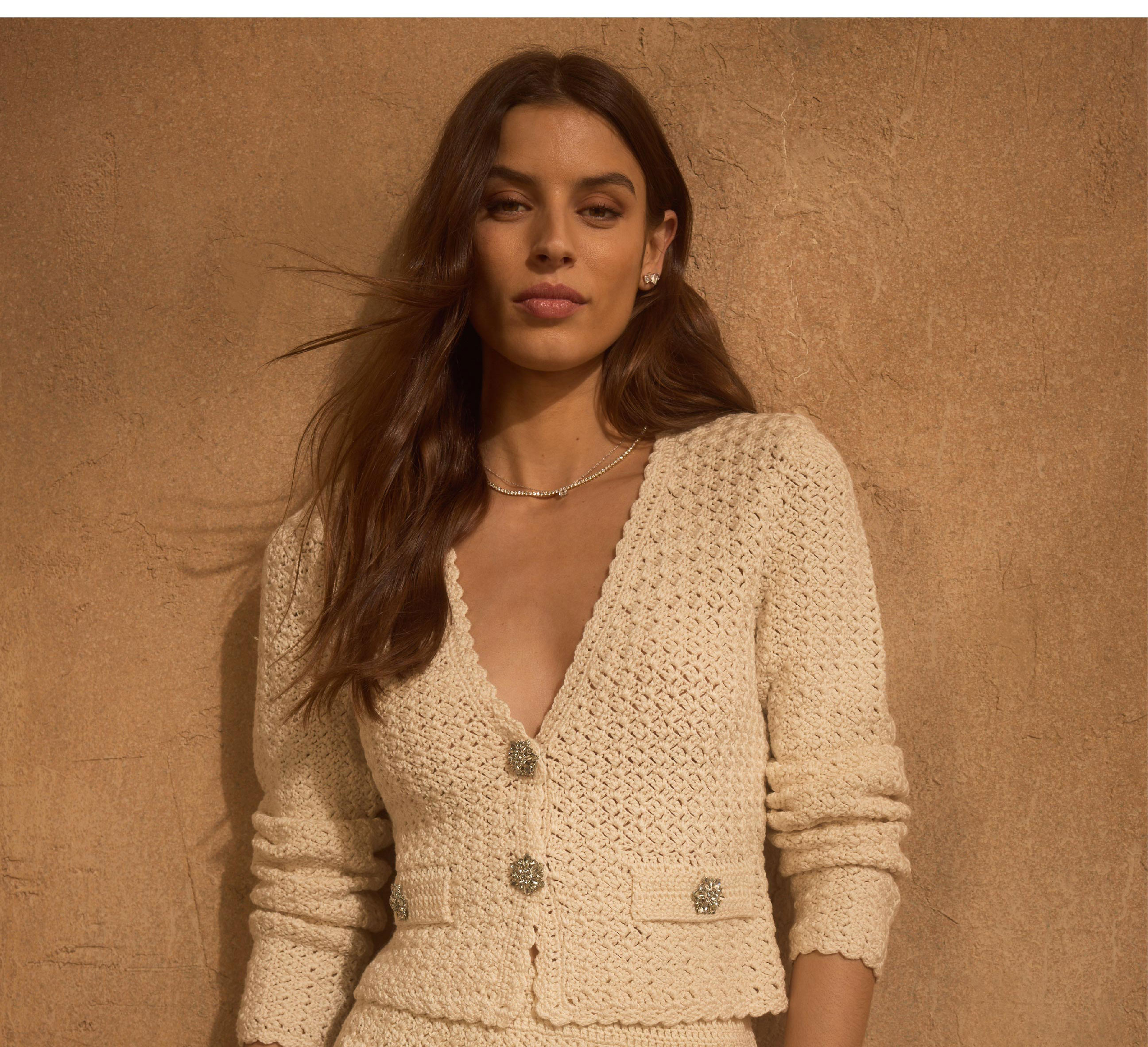 Joy Crochet Cardigan - Natural >> Shop Now