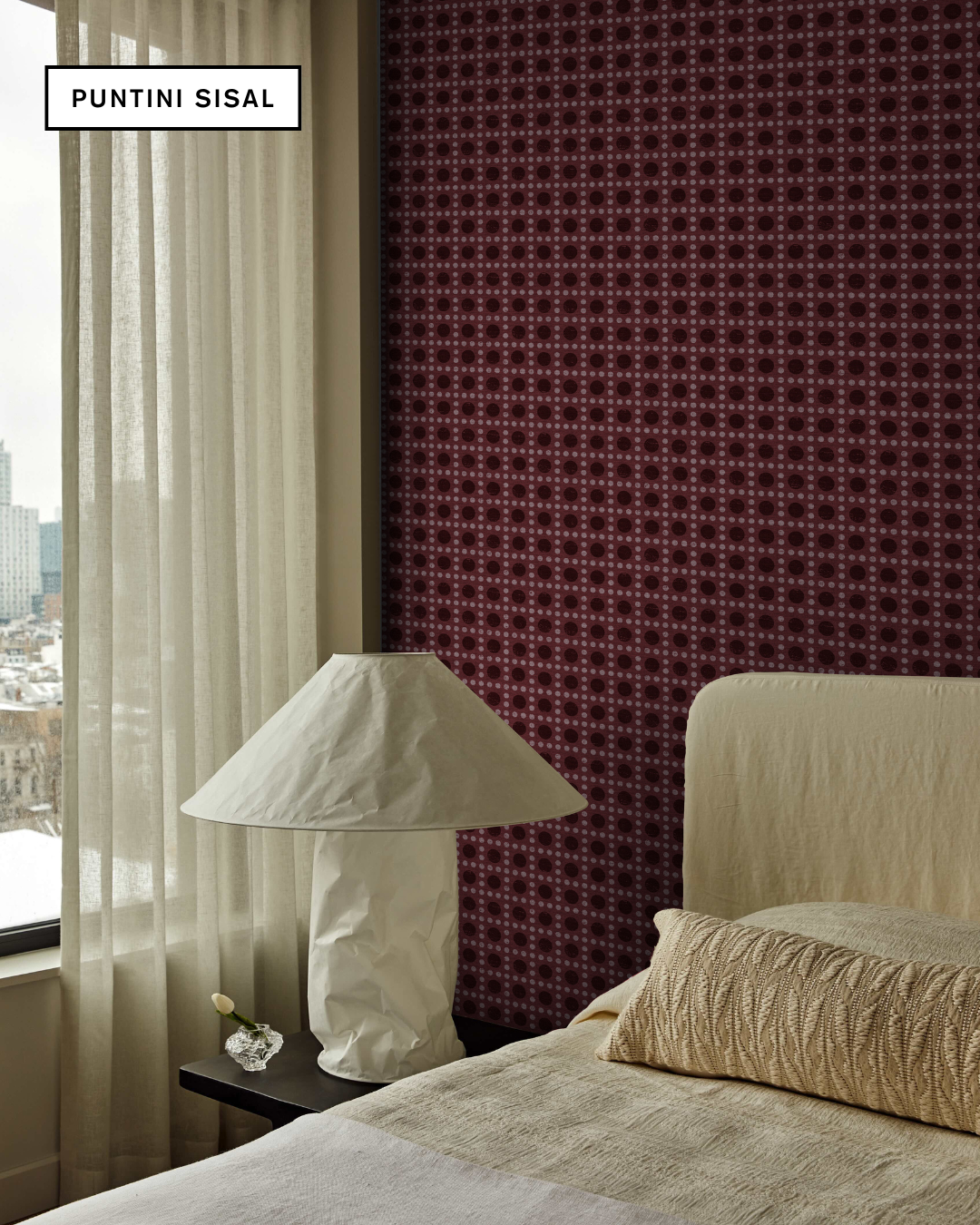 PUNTINI SISAL in Plum