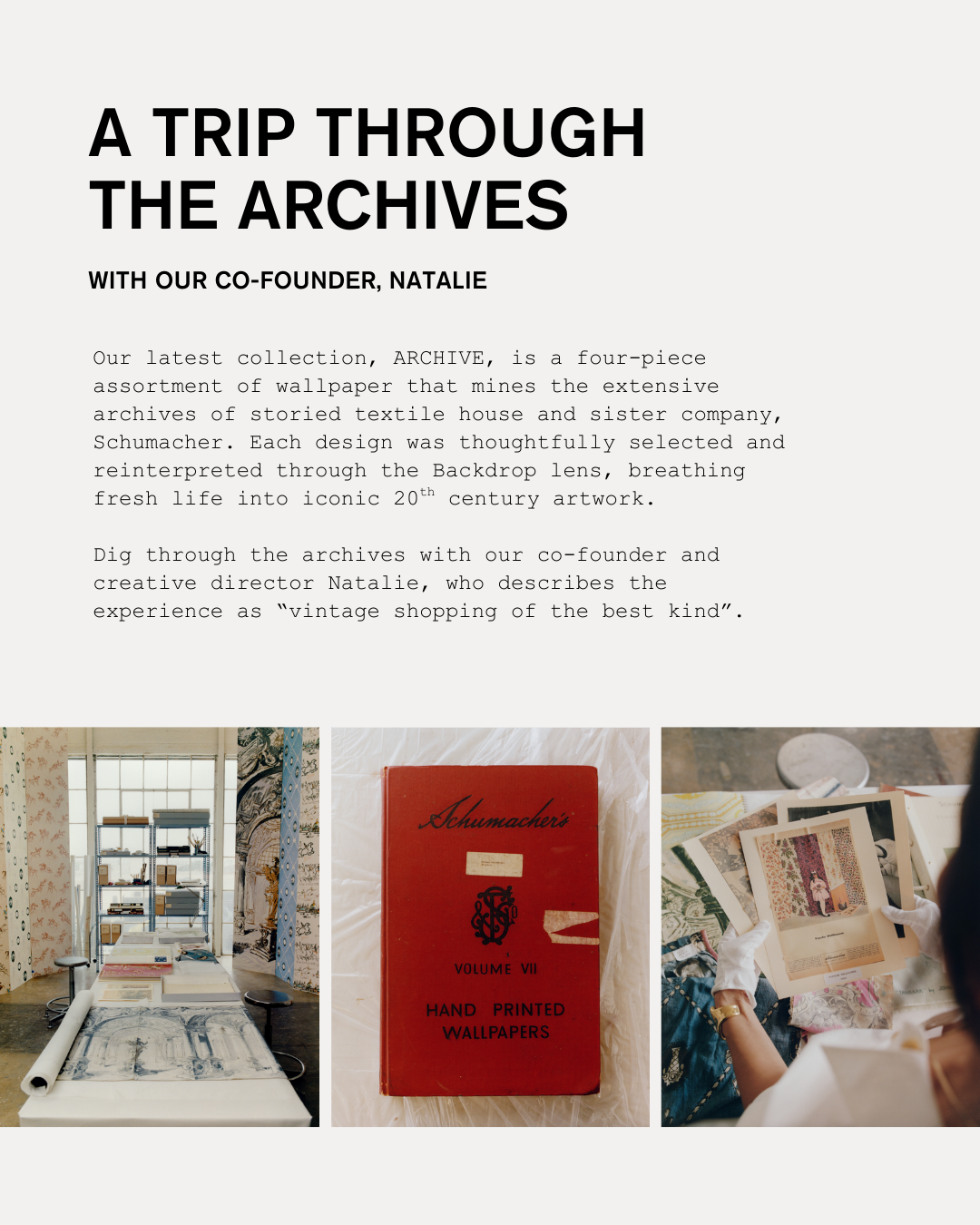 A TRIP THROUGH THE ARCHIVES