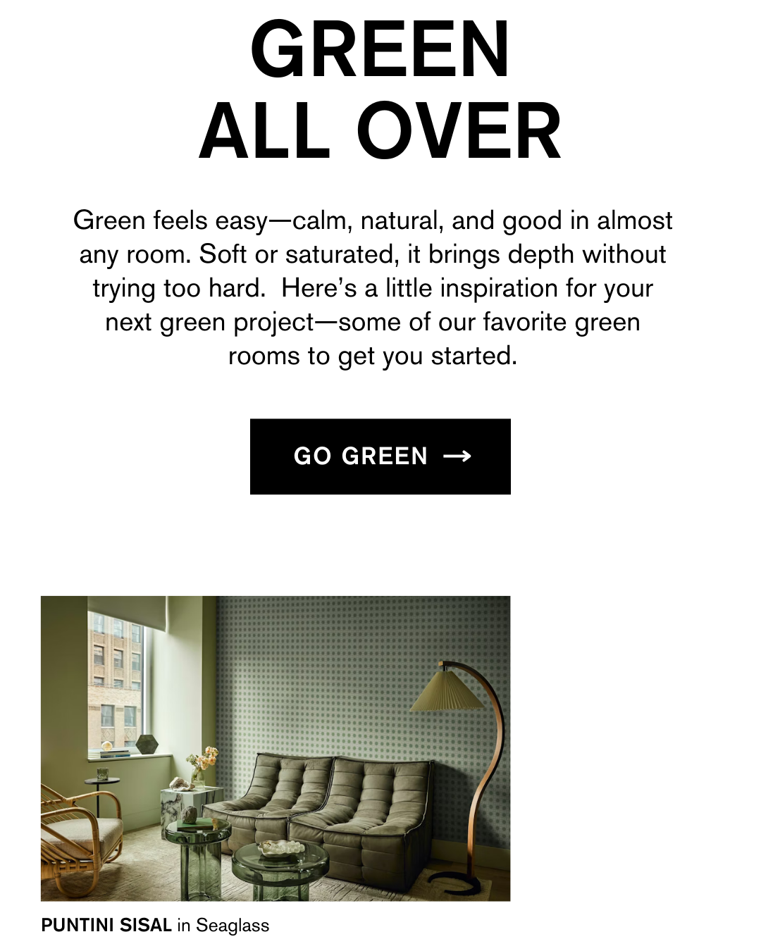 GO GREEN, explore green wallcoverings