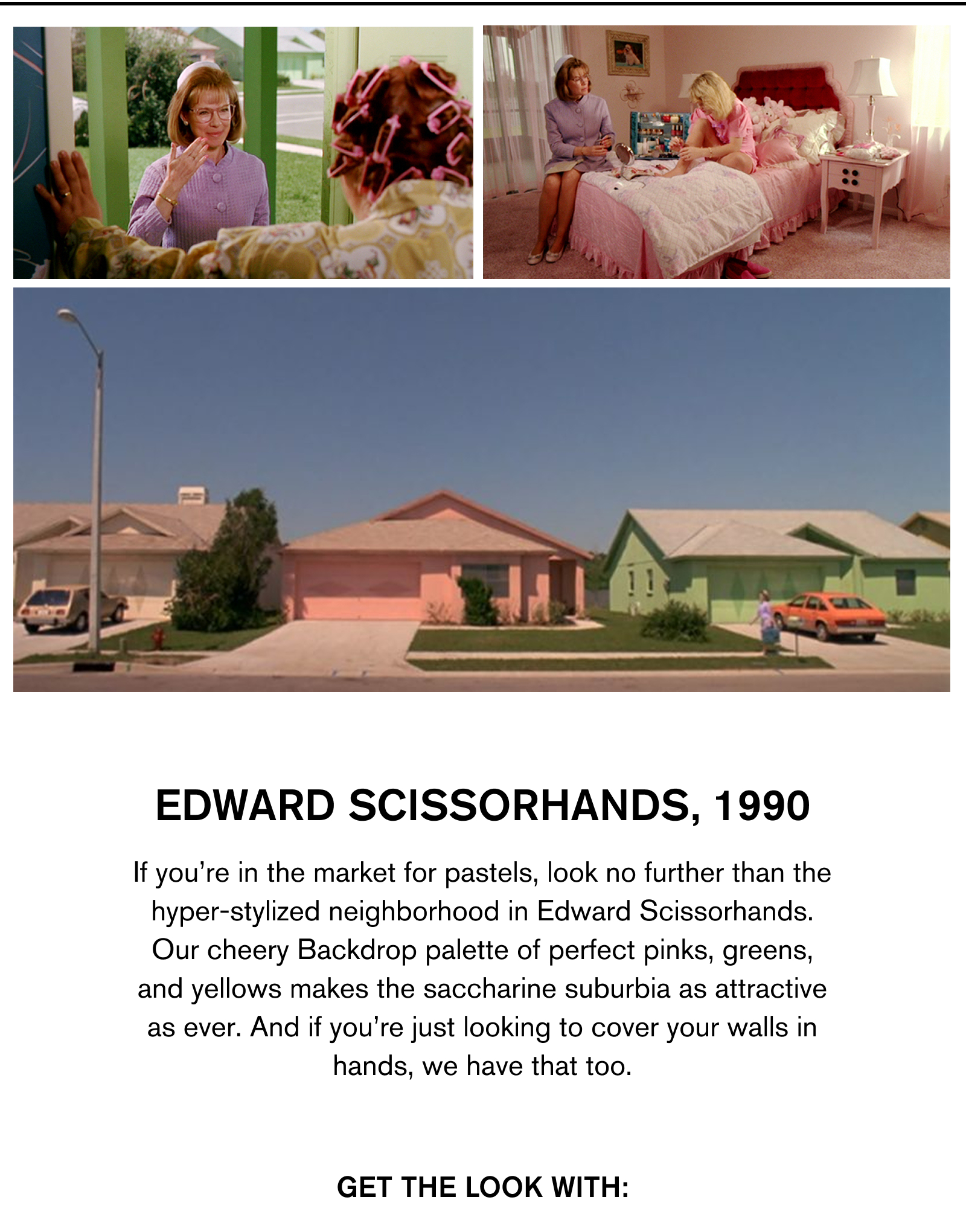 EDWARD SCISSORHANDS inspired home decor - for when you're in the market for pastels or just covering your walls in hands.