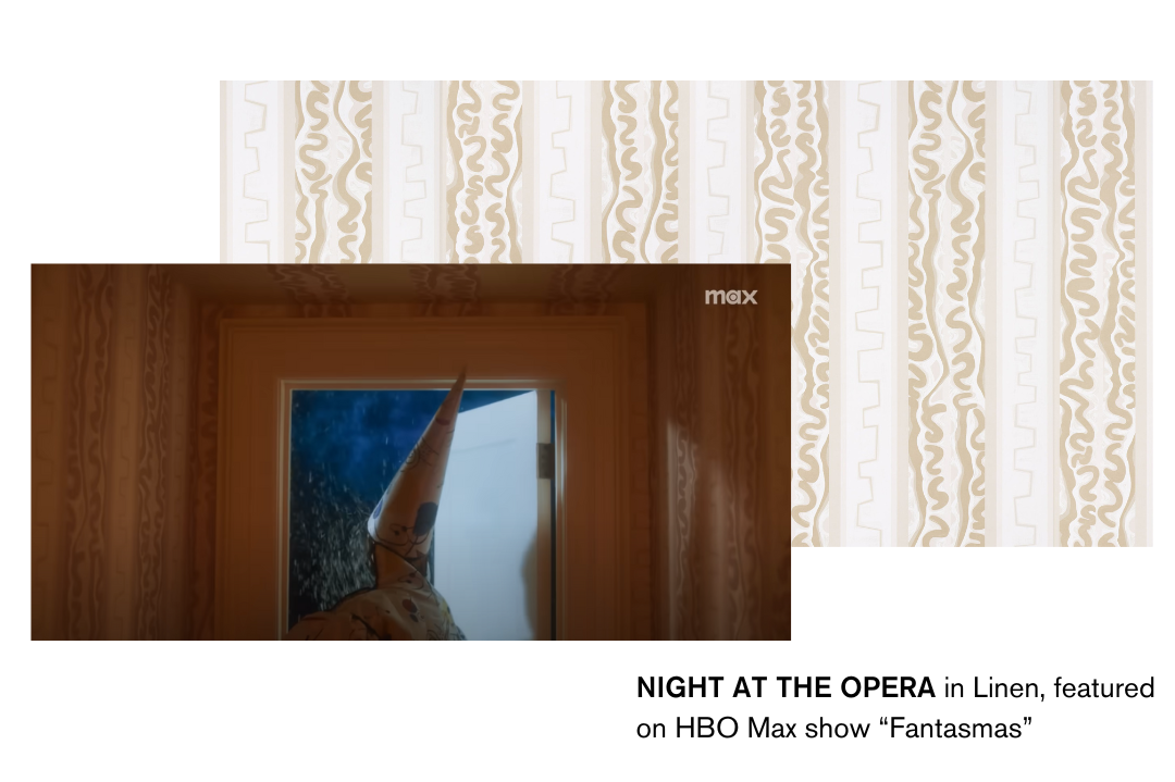 NIGHT AT THE OPERA in Linen, featured on the HBO Max show "Fantasmas"