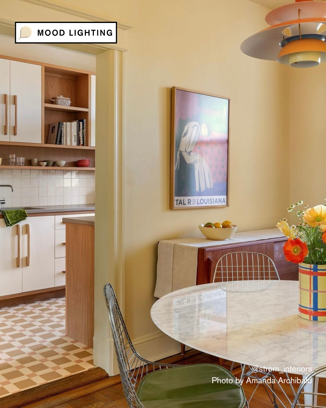 MOOD LIGHTING in a dining room