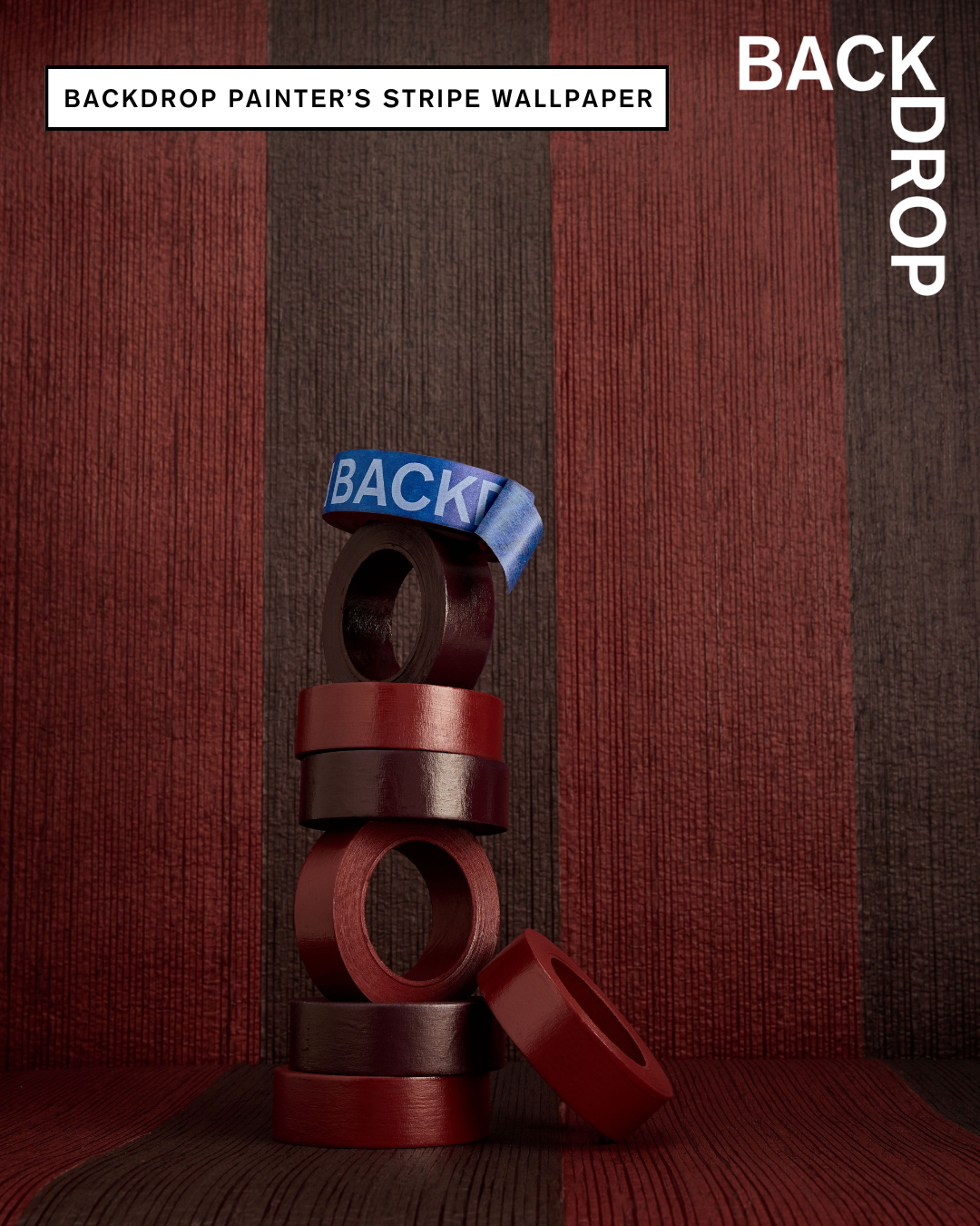 Backdrop Painter's Stripe in Self-Portrait