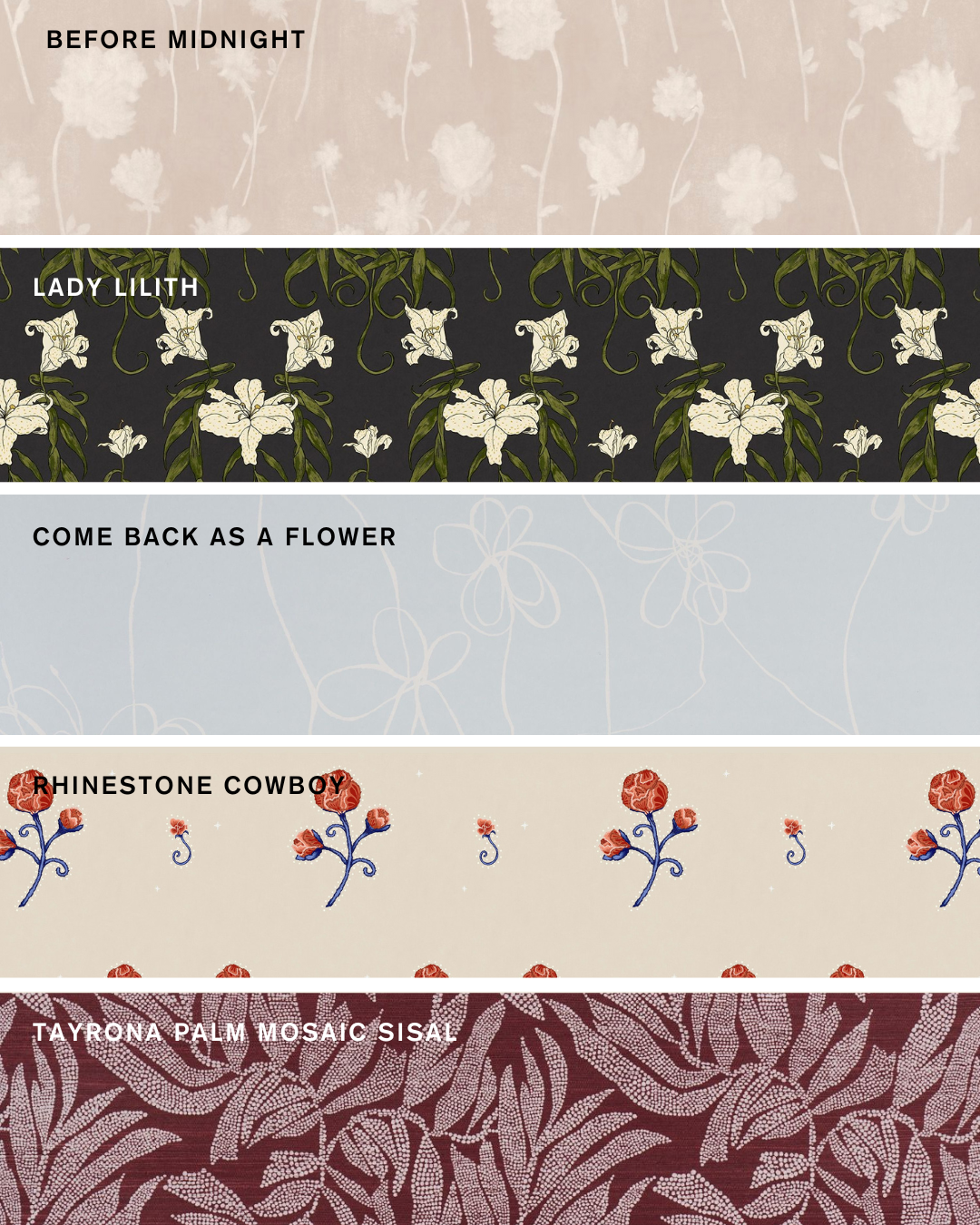 FLORAL WALLPAPER : BUY YOUR OWN FLOWERS