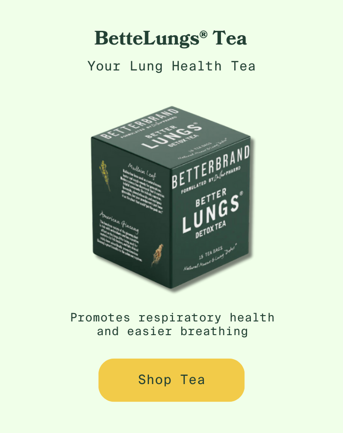 BetterLungs tea - Promotes respiratory health and easier breathing