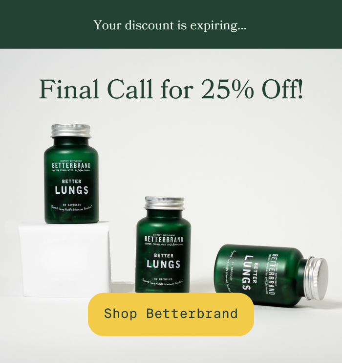 Your discount is about to expire. Final call for 25% off. Find your way to improve your health