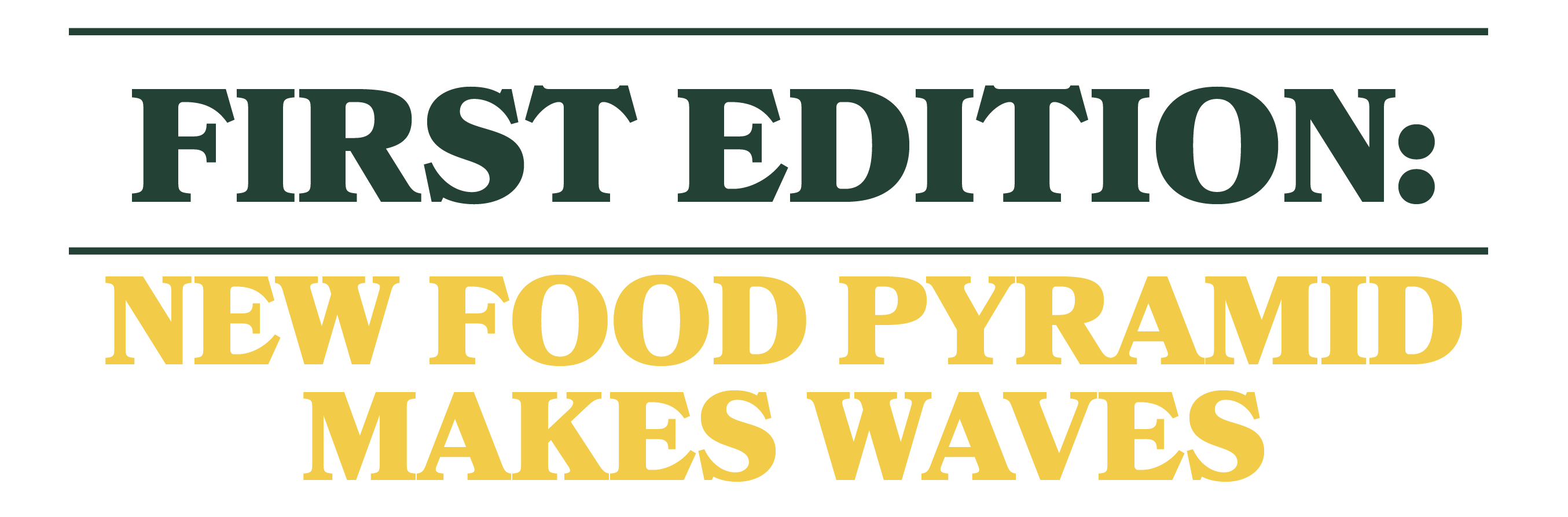 New Food Pyramid explained