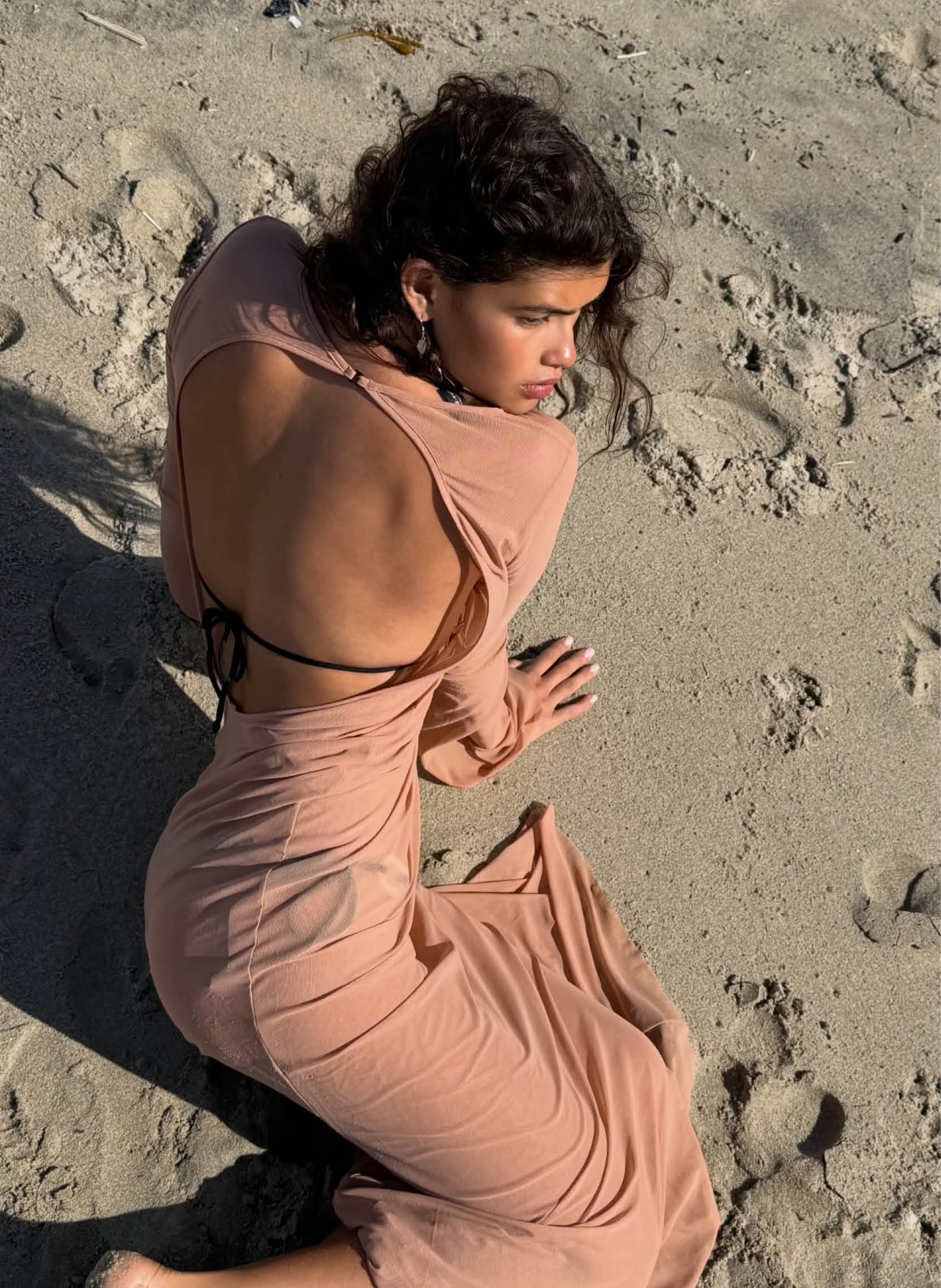 Ring Priya Dress in Fawn Mesh