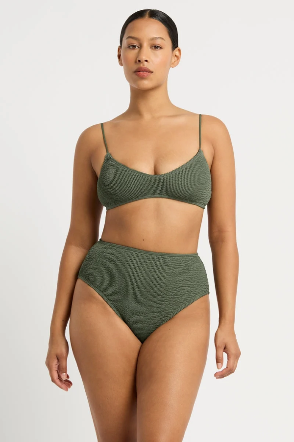 Selena Crop Khaki Eco