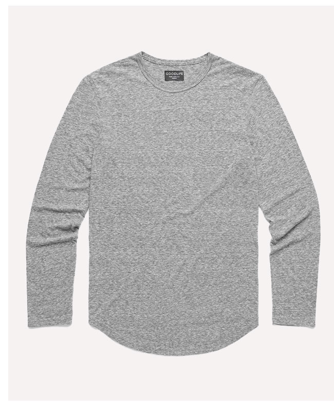 LS Tri-Blend Scallop Crew