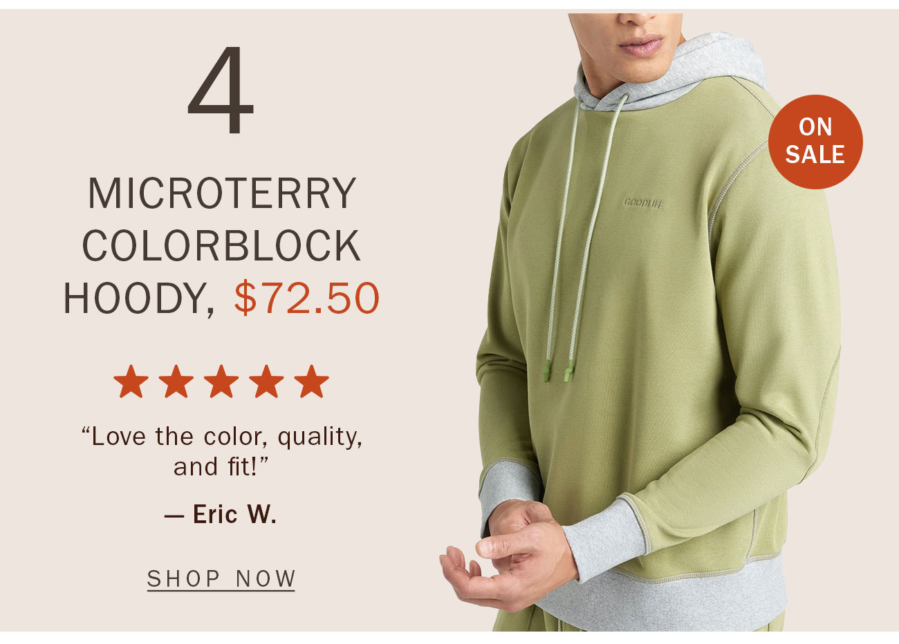 Microterry Colorblock Hoody