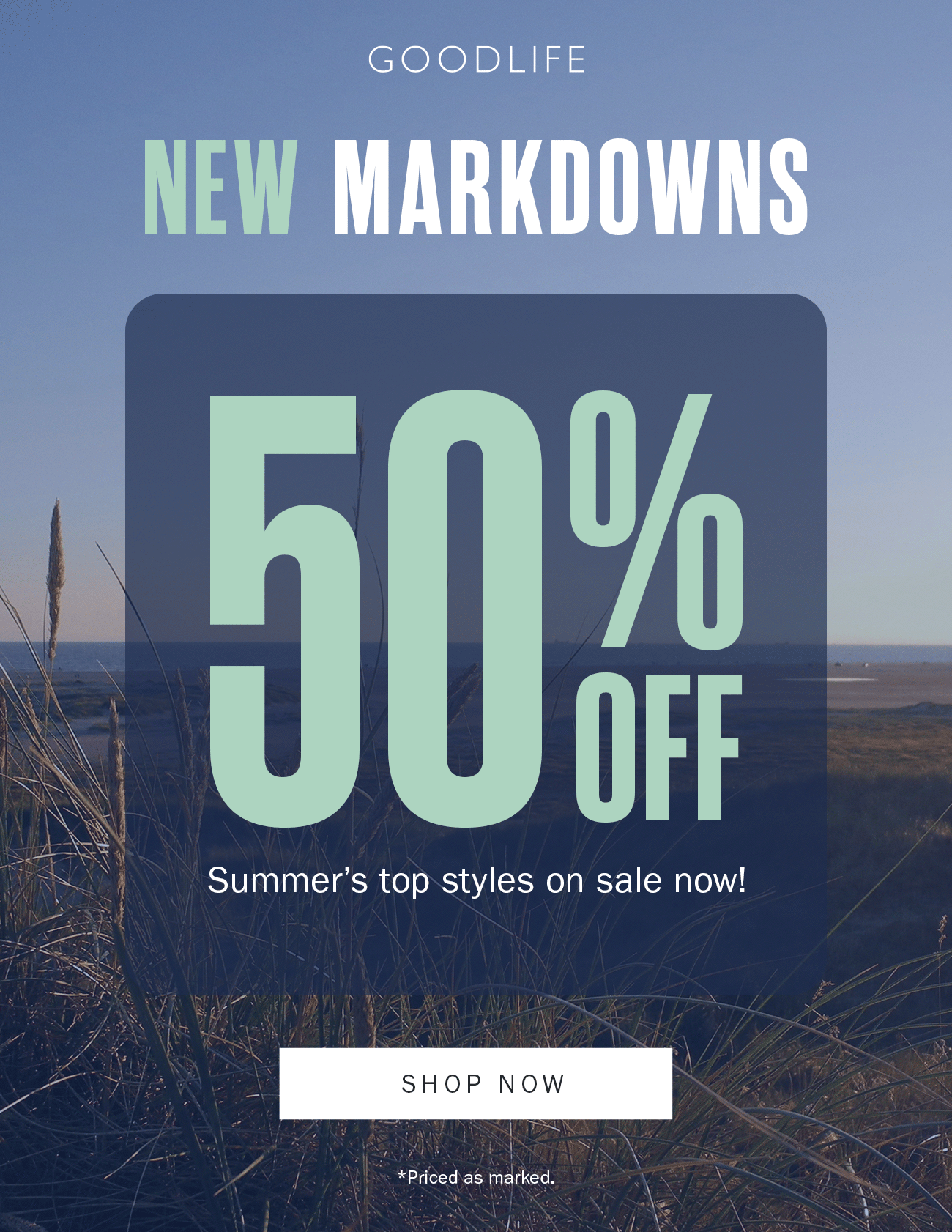 50% off | Summer's top styles on sale now!