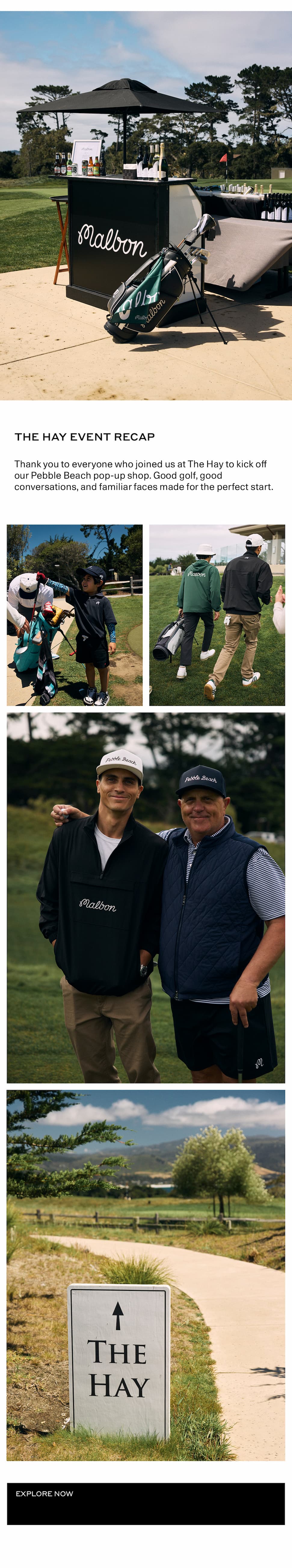 Malbon + Pebble Beach Pop-Up