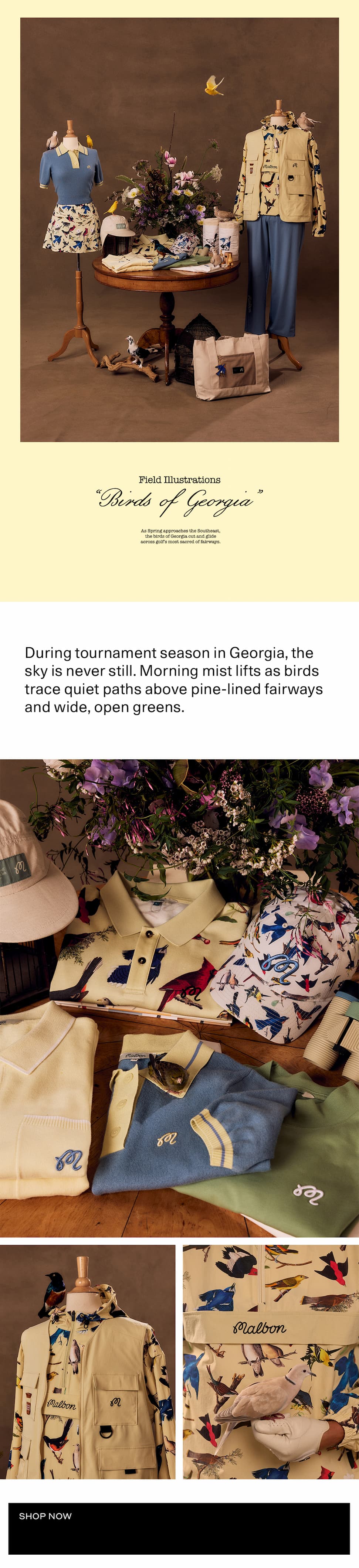 Malbon x Hand of The Artist: Birds of Georgia