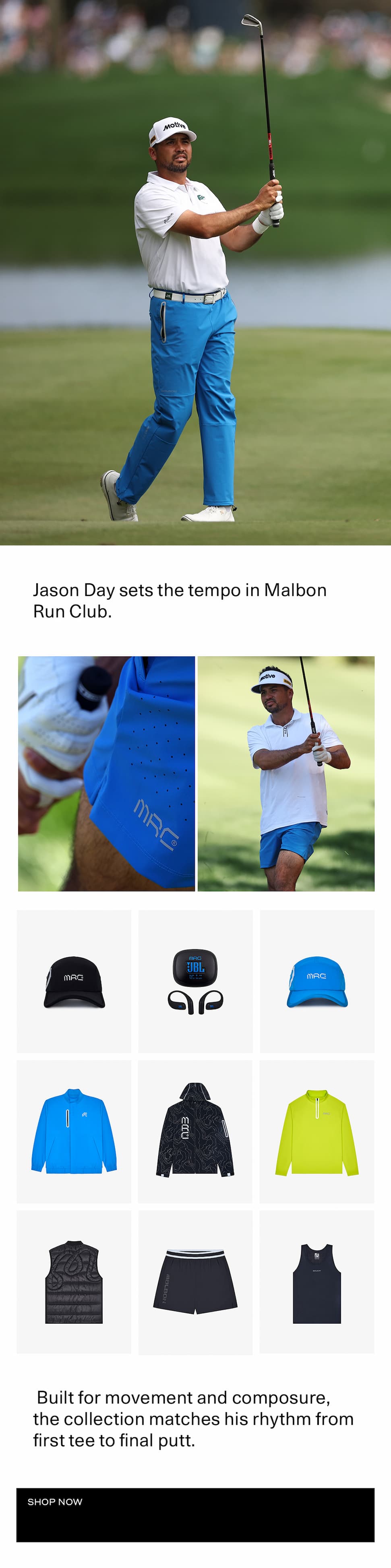 Jason Day x Malbon Run Club