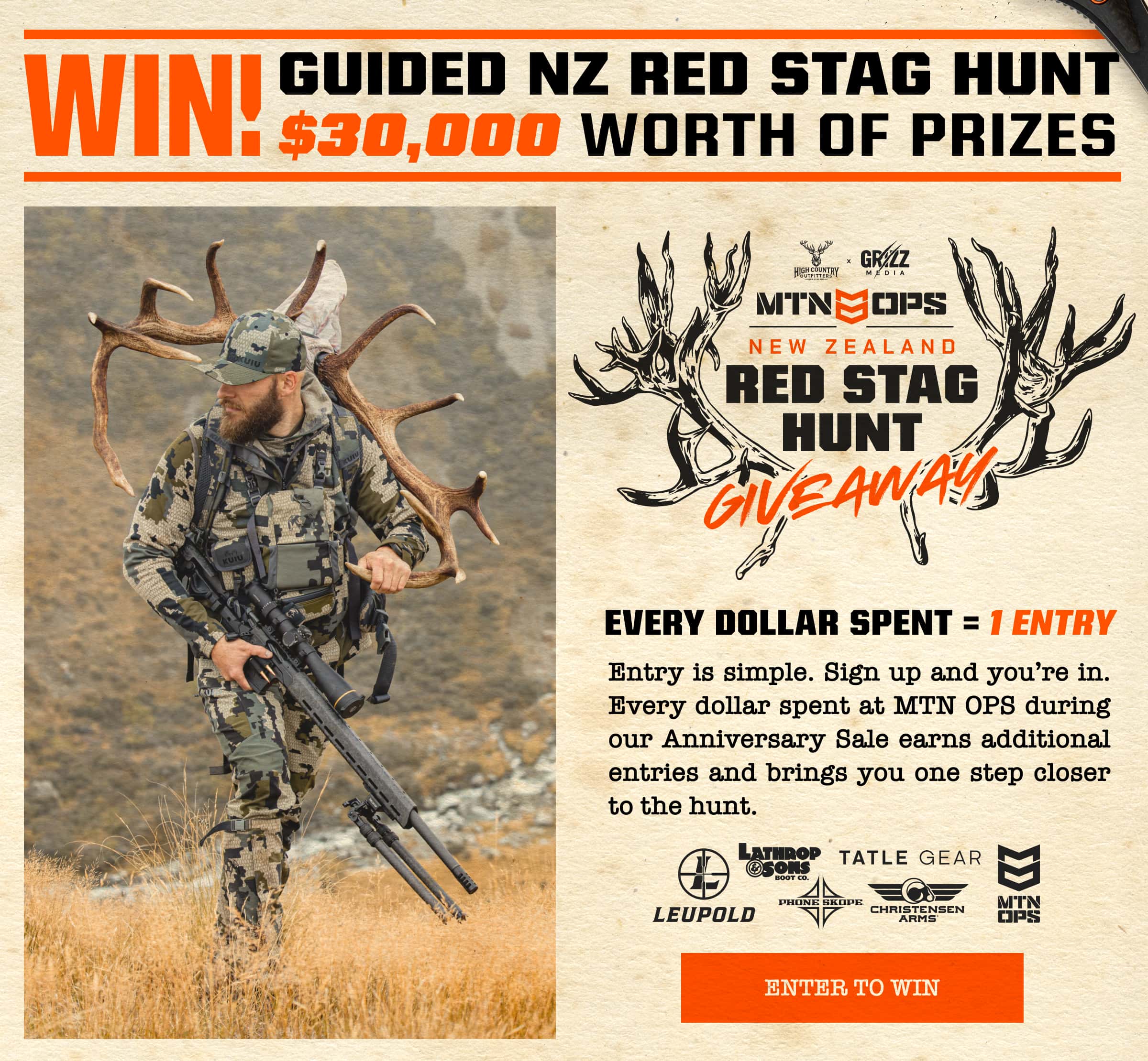 Enter to Win A Guided Hunt - ENTER TO WIN