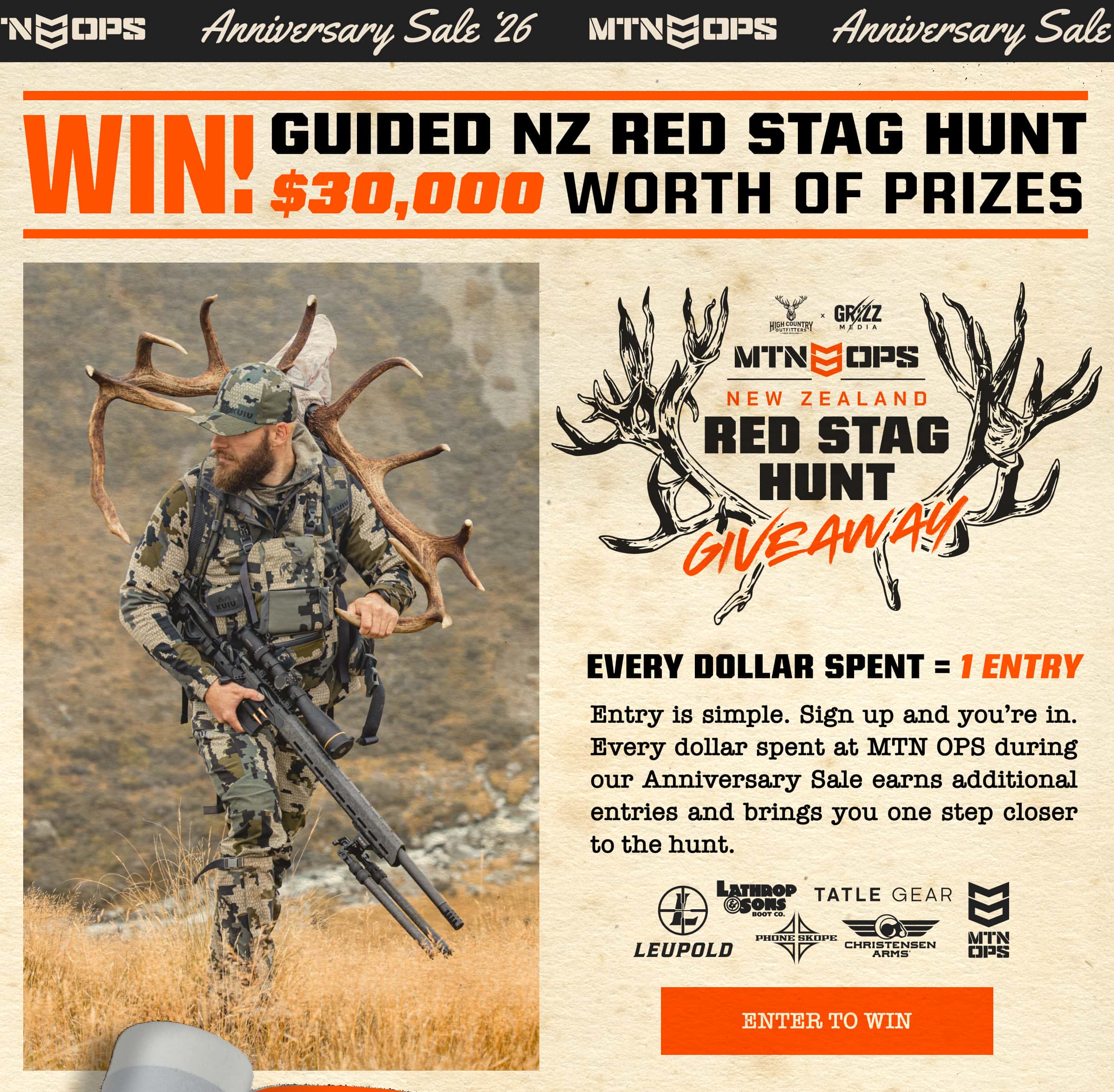 Enter To Win Our Guided New Zealand Red Stag Hunt - ENTER NOW