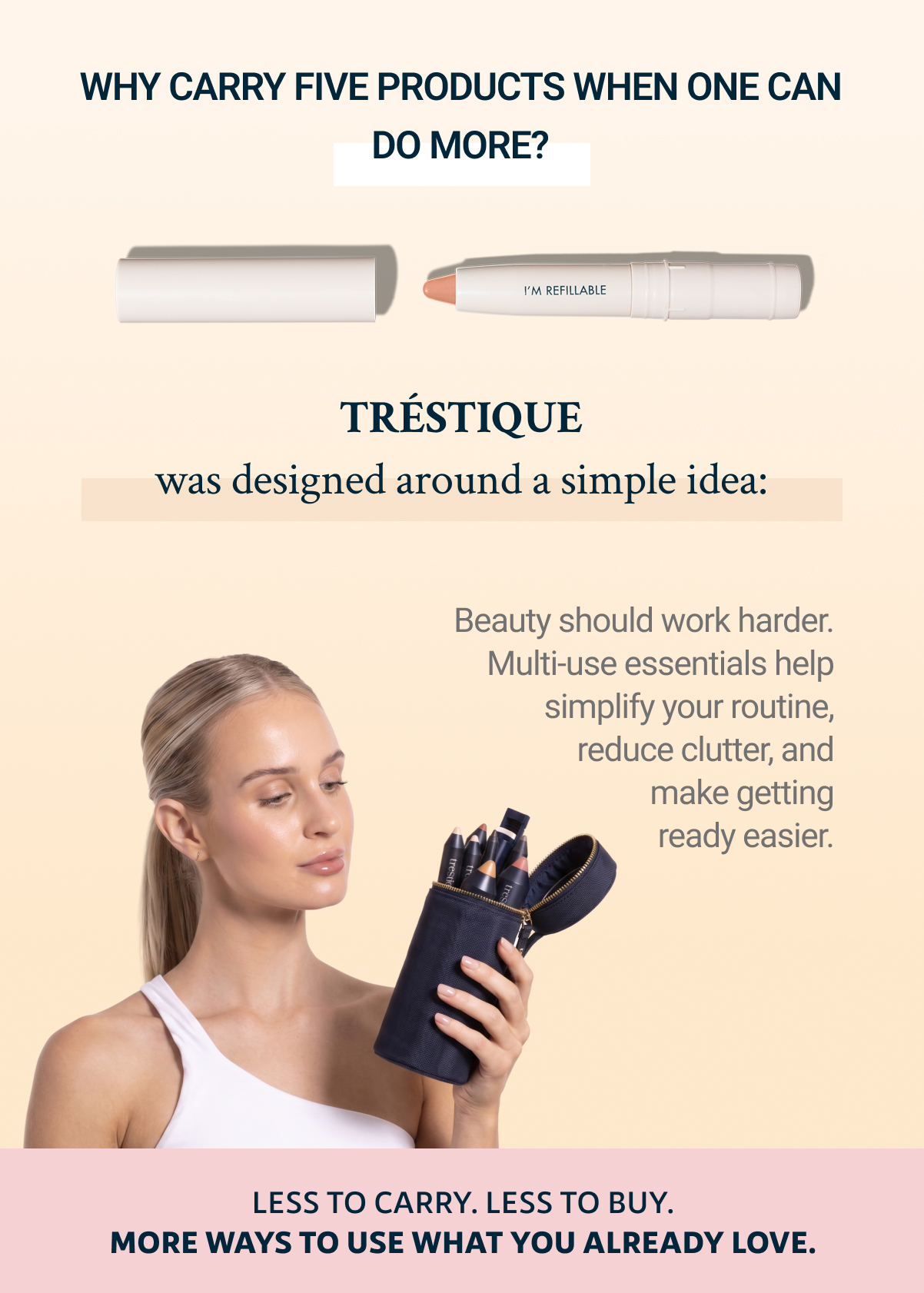 Why carry five products when one can do more?